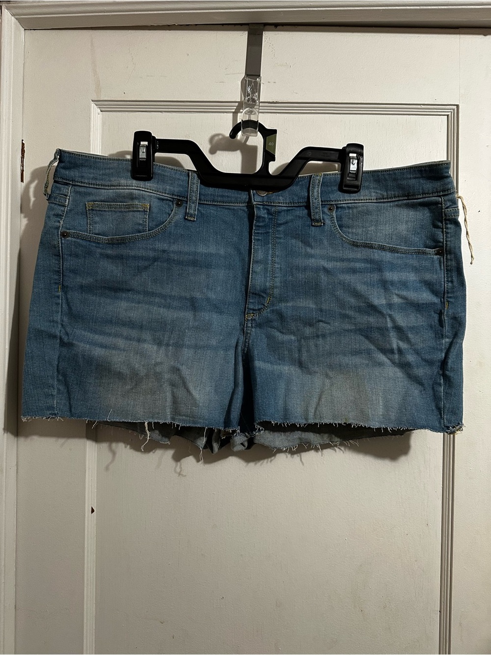 Blue Denim Cutoff Shorts